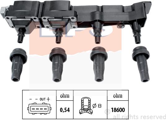 MDR EPS-1970 407 - Катушка зажигания autospares.lv