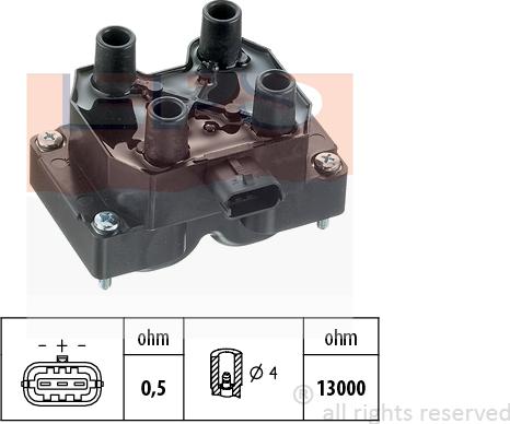 MDR EPS-1970 416 - Катушка зажигания autospares.lv