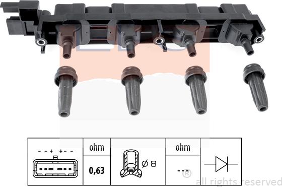 MDR EPS-1970 509 - Катушка зажигания autospares.lv