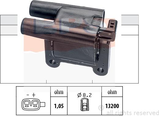 MDR EPS-1970 580 - Катушка зажигания autospares.lv