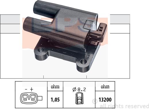 MDR EPS-1970 587 - Катушка зажигания autospares.lv