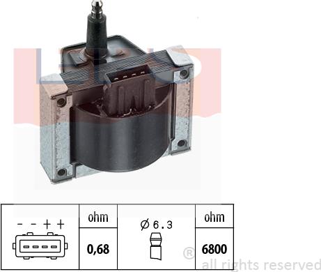 MDR EPS-1970 155 - Катушка зажигания autospares.lv