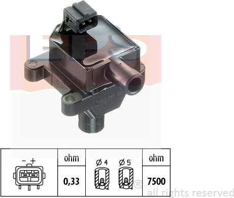 MDR EPS-1970 386 - Катушка зажигания autospares.lv