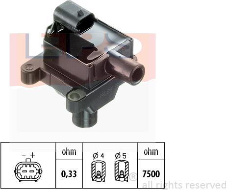 MDR EPS-1970 387 - Катушка зажигания autospares.lv