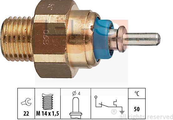 MDR EPS-1840 070 - Датчик, температура охлаждающей жидкости autospares.lv