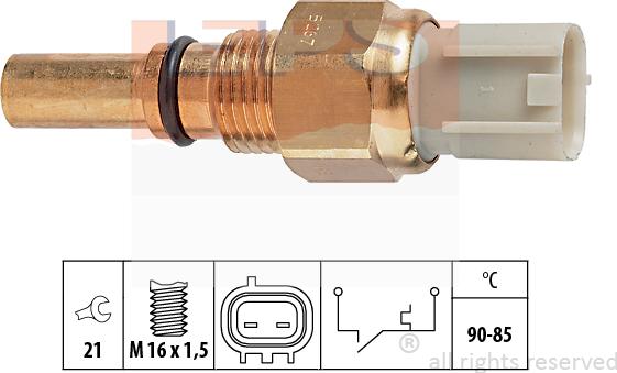 MDR EPS-1850 267 - Термовыключатель, вентилятор радиатора / кондиционера autospares.lv