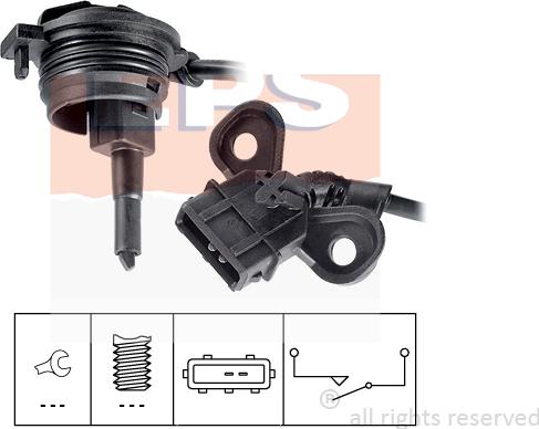 MDR EPS-1860 195 - Датчик, переключатель, фара заднего хода autospares.lv