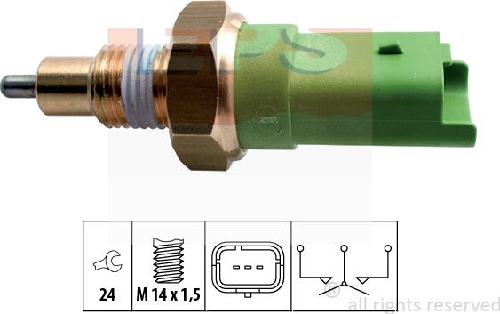 MDR EPS-1860 245 - Датчик, переключатель, фара заднего хода autospares.lv