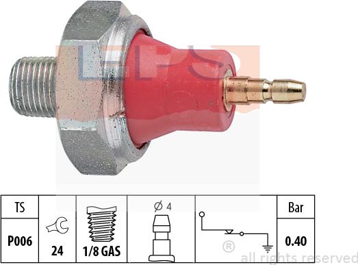 MDR EPS-1800 015 - Датчик, давление масла autospares.lv