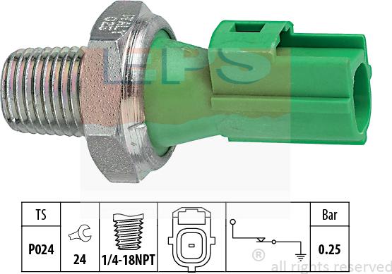 MDR EPS-1800 146 - Датчик, давление масла autospares.lv