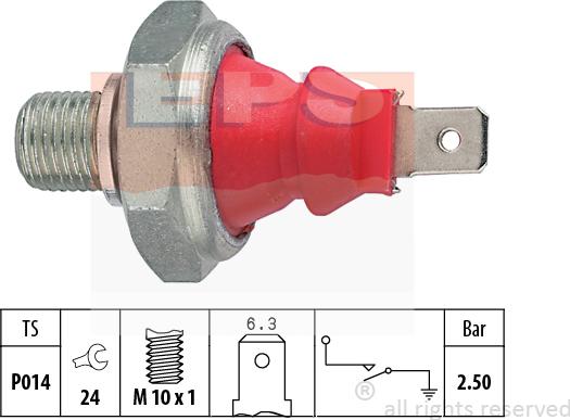 MDR EPS-1800 111 - Датчик, давление масла autospares.lv