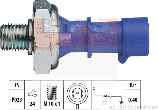 MDR EPS-1800 183 - Датчик, давление масла autospares.lv