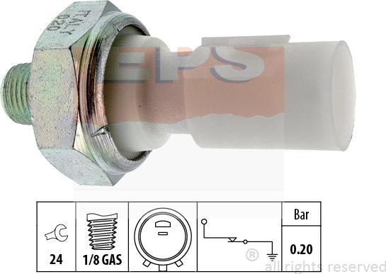 MDR EPS-1800 182 - Датчик, давление масла autospares.lv