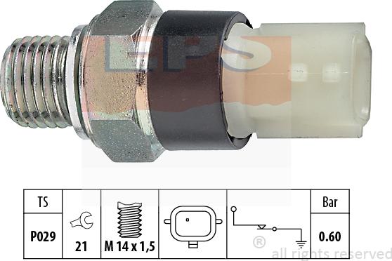 MDR EPS-1800 178 - Датчик, давление масла autospares.lv