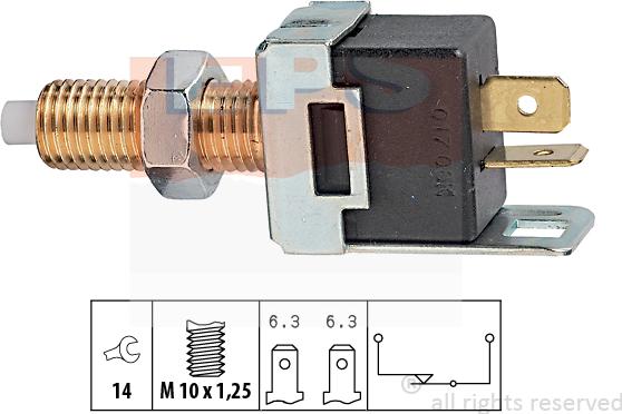 MDR EPS-1810 017 - Выключатель, привод сцепления (управление двигателем) autospares.lv