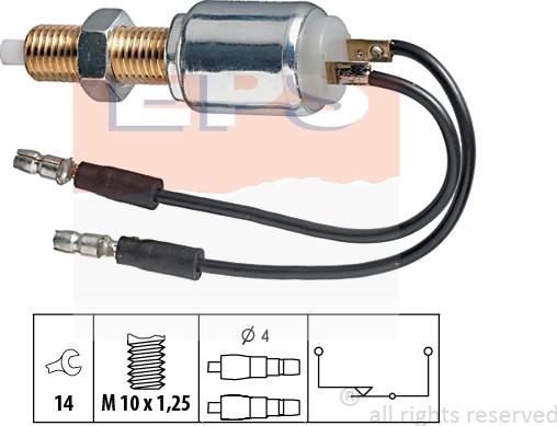 MDR EPS-1810 028 - Выключатель стоп сигнала / сцепления autospares.lv