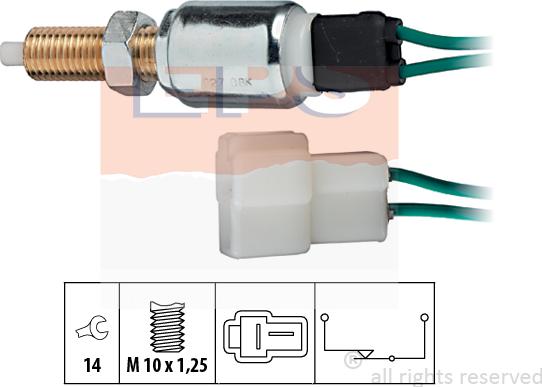 MDR EPS-1810 027 - Выключатель стоп сигнала / сцепления autospares.lv