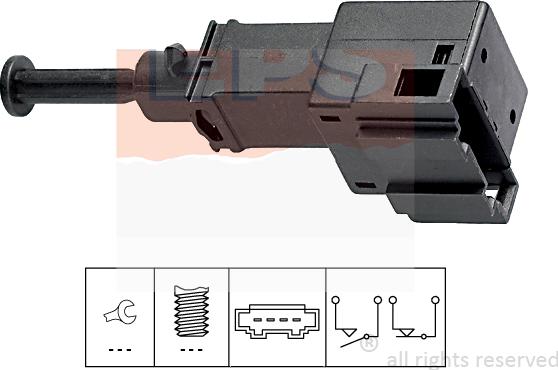 MDR EPS-1810 151 - Выключатель стоп сигнала / сцепления autospares.lv