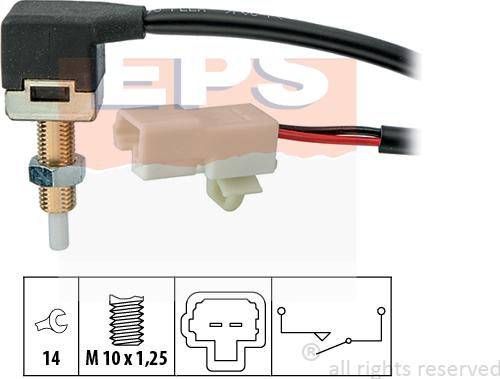 MDR EPS-1810 289 - Выключатель, привод сцепления (управление двигателем) autospares.lv