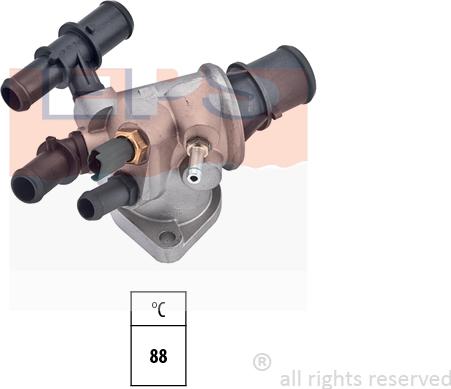 MDR EPS-1880 405 - Термостат охлаждающей жидкости / корпус autospares.lv