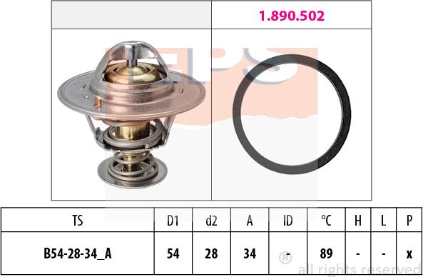 MDR EPS-1880 220 - Термостат охлаждающей жидкости / корпус autospares.lv