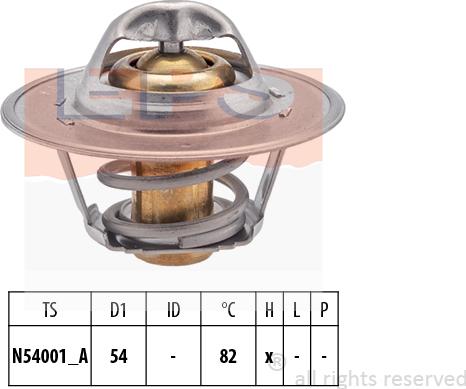 MDR EPS-1880 273 - Термостат охлаждающей жидкости / корпус autospares.lv