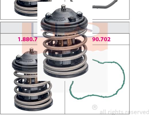 MDR EPS-1880 762S - Термостат охлаждающей жидкости / корпус autospares.lv