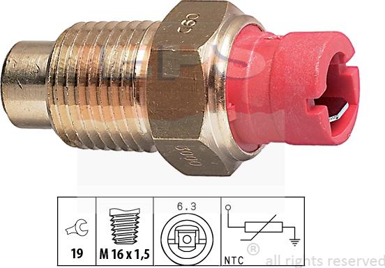 MDR EPS-1830 000 - Датчик, температура охлаждающей жидкости autospares.lv