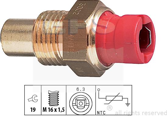 MDR EPS-1830 002 - Датчик, температура охлаждающей жидкости autospares.lv