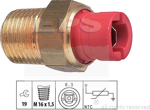 MDR EPS-1830 027 - Датчик, температура охлаждающей жидкости autospares.lv