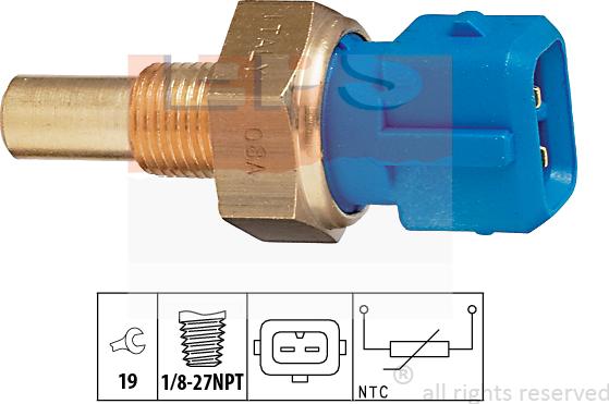 MDR EPS-1830 156 - Датчик, температура охлаждающей жидкости autospares.lv