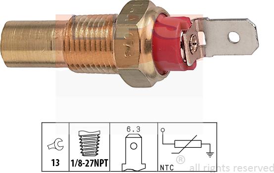 MDR EPS-1830 115 - Датчик, температура охлаждающей жидкости autospares.lv