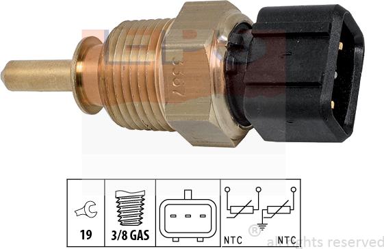 MDR EPS-1830 367 - Датчик, температура охлаждающей жидкости autospares.lv