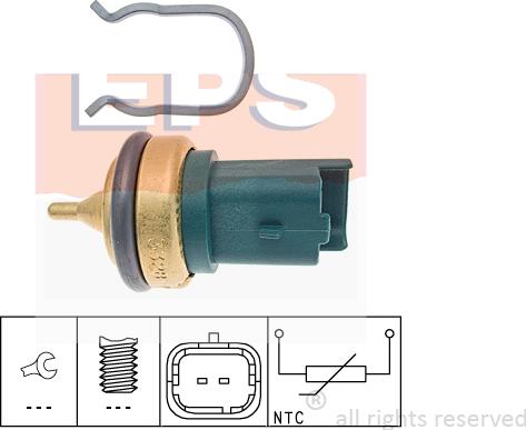 MDR EPS-1830 328 - Датчик, температура охлаждающей жидкости autospares.lv