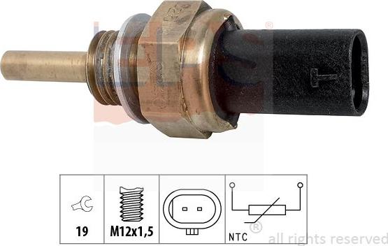 MDR EPS-1830 379 - Датчик, температура охлаждающей жидкости autospares.lv