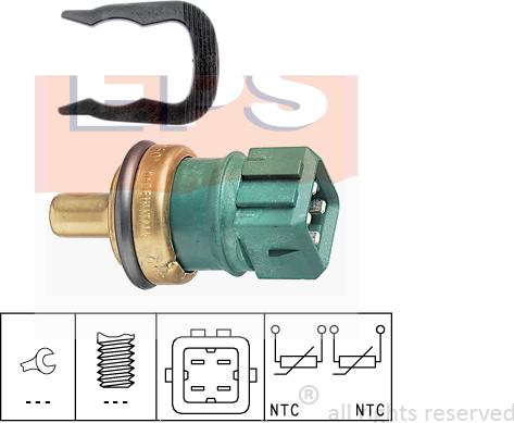 MDR EPS-1830 260 - Датчик, температура охлаждающей жидкости autospares.lv