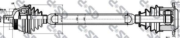 MDR GSP-299113 - Приводной вал autospares.lv