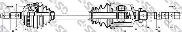 MDR GSP-210190 - Приводной вал autospares.lv