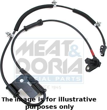 Meat & Doria 90836E - Датчик ABS, частота вращения колеса autospares.lv