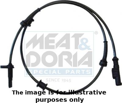 Meat & Doria 90272E - Датчик ABS, частота вращения колеса autospares.lv