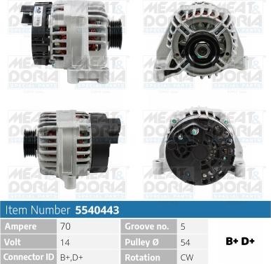 Meat & Doria 5540443 - Генератор autospares.lv