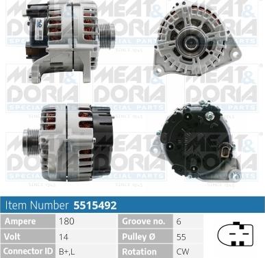 Meat & Doria 5515492 - Генератор autospares.lv