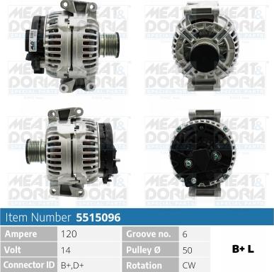 Meat & Doria 5515096 - Генератор autospares.lv