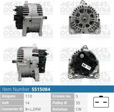 Meat & Doria 5515084 - Генератор autospares.lv