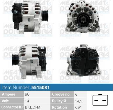 Meat & Doria 5515081 - Генератор autospares.lv