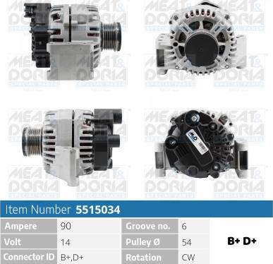 Meat & Doria 5515034 - Генератор autospares.lv