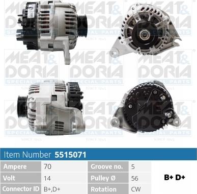 Meat & Doria 5515071 - Генератор autospares.lv