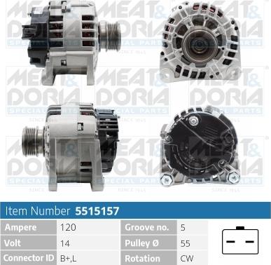 Meat & Doria 5515157 - Генератор autospares.lv