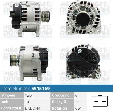 Meat & Doria 5515169 - Генератор autospares.lv