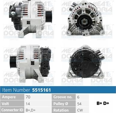 Meat & Doria 5515161 - Генератор autospares.lv